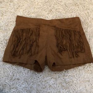 Joyfolie suede shorts